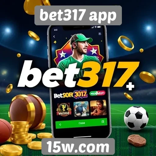 Variedade de jogos disponíveis no bet317 app